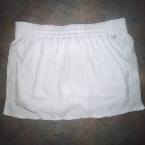 DSG Women's Mid-Rise Stride‎ Skort Built-In Short, Large White
